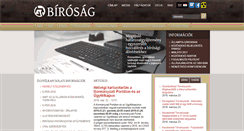 Desktop Screenshot of birosag.hu